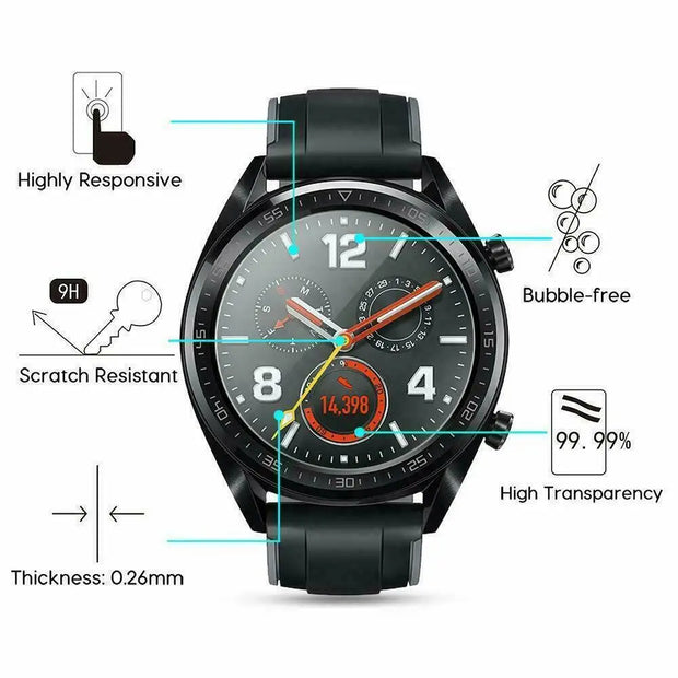 Tempered Glass for Huawei Watch GT 4 3 2 Pro